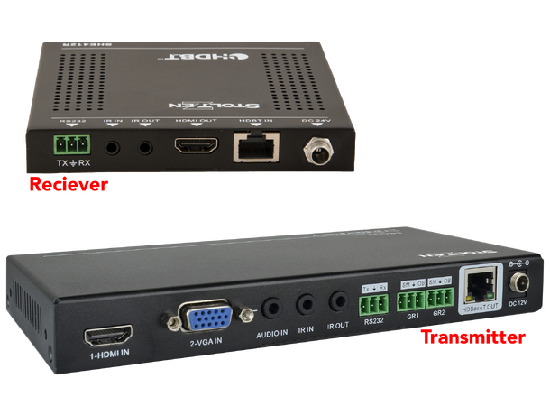 Stoltzen SCU21 HDBaseT 2:1 Switch Kit HDMI & VGA switch med HDBT ekstender