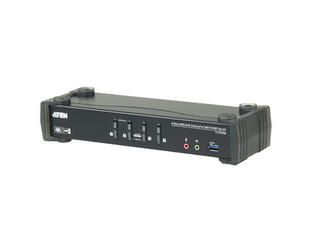 Aten KVM 4-PC 1-Bruker CS1924M USB 3.0 | Displayport 1.2, 4K