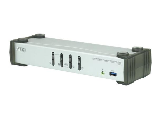 Aten KVM  4-PC 1-Bruker CS1914 USB 3.0, Displayport 1.1