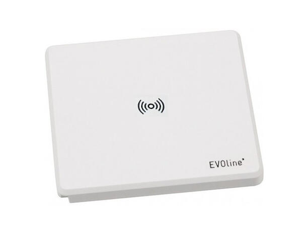 EVOline Square80 hvit 1x stikk | 1x 1000mA | USB lader | Qi 