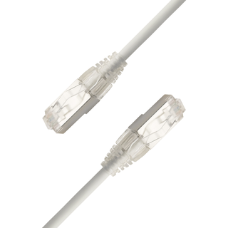 LinkIT SlimPatch F/UTP Cat6a hvit 5m AWG 28/1 | LSZH | 4.7mm