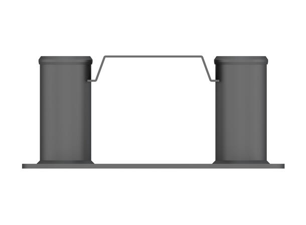 Multibrackets Basic 180 gulvmontering Svart, tilbehør til Basic 180 tralle