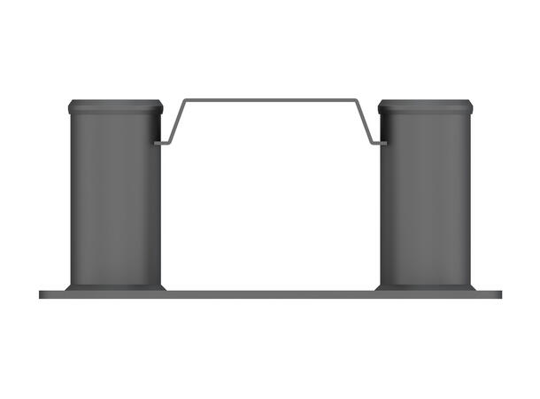 Multibrackets Basic 180 gulvmontering Svart, tilbehør til Basic 180 tralle 