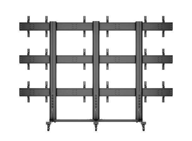 Multibrackets Gulvstativ 9 skjermer 40-55", 800x400, max 360kg, 