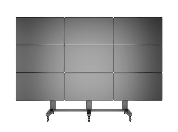 Multibrackets Gulvstativ 9 skjermer 40-55", 800x400, max 360kg,