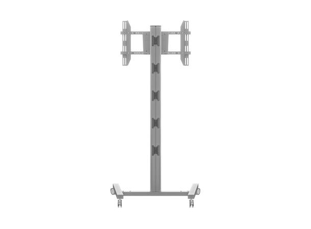 Multibrackets Gulvtralle 180 Single Sølv, 50kg, 700x400, 32-65" 