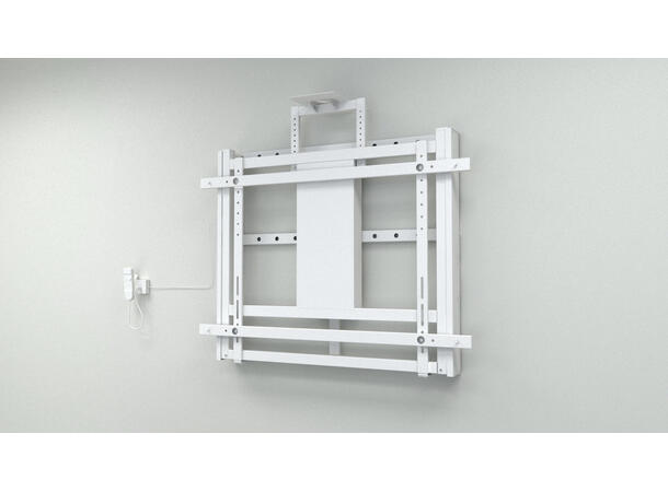 Multibrackets Veggfeste motorisert 160Kg 50 cm høydejustering, 42-110", hvit 