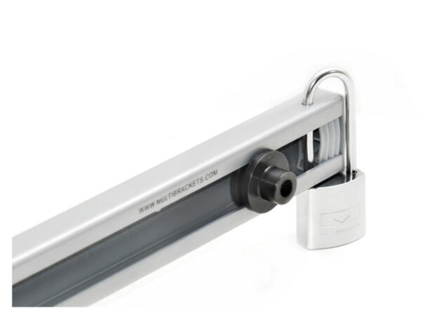 Multibrackets Veggfeste universal medium Svart, 600x400, 80Kg, 40-75" 