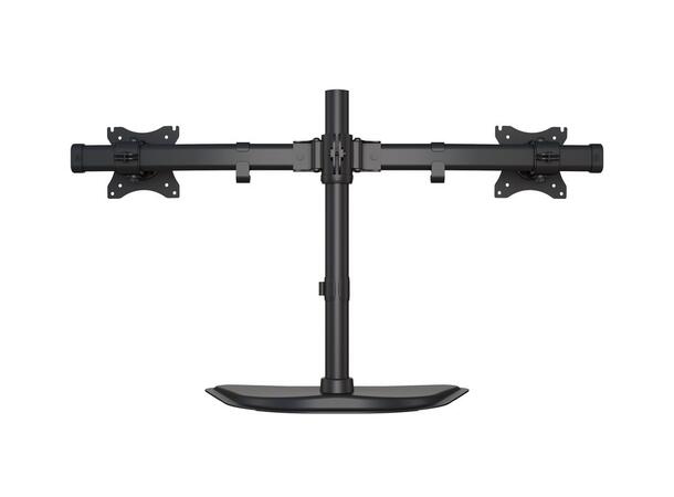 Multibrackets bordstativ Basic Dual S Svart, 2 x 15"-27", 10kg, Vesa 75, 100 
