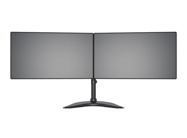 Multibrackets bordstativ Basic Dual S Svart, 2 x 15"-27", 10kg, Vesa 75, 100 