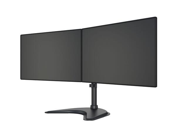 Multibrackets bordstativ Basic Dual S Svart, 2 x 15"-27", 10kg, Vesa 75, 100 