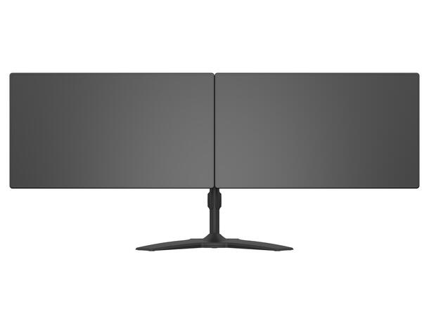 Multibrackets bordstativ, Dual 24-32" Sort, maks VESA 200x100, 15 kg pr skjerm 