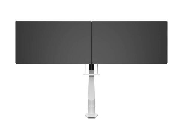 Multibrackets bordstativ gass arm single Hvit, VESA 75-100, 10Kg, Duo Crossbar 