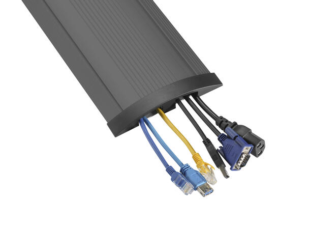 Stoltzen TALOS GS200B Gulvskinne 200 cm Gulvlist H: 2,2cm B: 13,9cm - Matt sort 