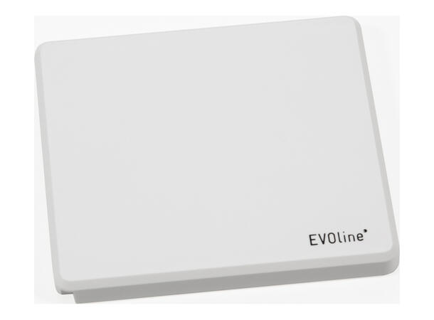 EVOline Square80 hvit 1x stikk 1x 1000mA USB lader Qi RJ45