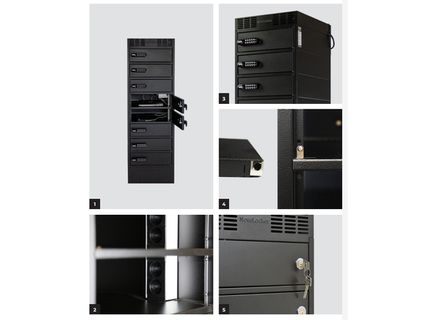 Leba NoteLocker 8 Electronic Codelock | H1240xW400xD450 