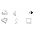 LinkIT Cat.6/6A UTP Wall box 1 x RJ45 32mm deep , 86x86mm , Keystone