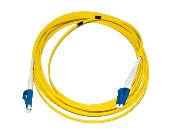 LinkIT fibersnor OS2 LC/LC 0.5m Duplex | SM | LSZH | Yellow