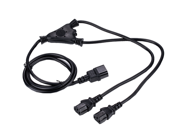 LinkIT strømkabel C14/2 x C13 1,7m Fra UPS (C14) 2 x hun (C13) plugger
