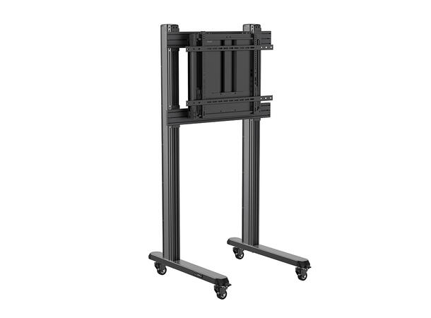 Multibrackets Gulvstativ Counterbalanced Svart, 40-60kg, 800x700, 32-75" 