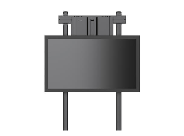 Multibrackets Gulvstativ Counterbalanced Svart, 40-60kg, 800x700, 32-75" 