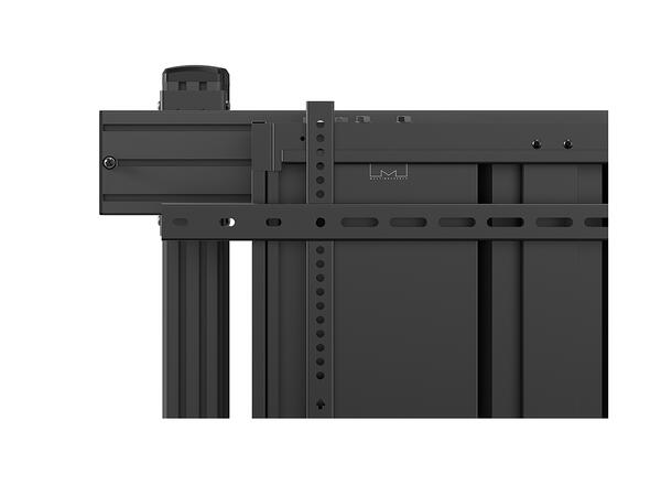 Multibrackets Gulvstativ Counterbalanced Svart, 40-60kg, 800x700, 32-75" 