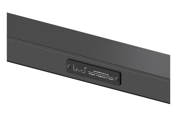 Multibrackets Gulvstativ Counterbalanced Svart, 40-60kg, 800x700, 32-75" 