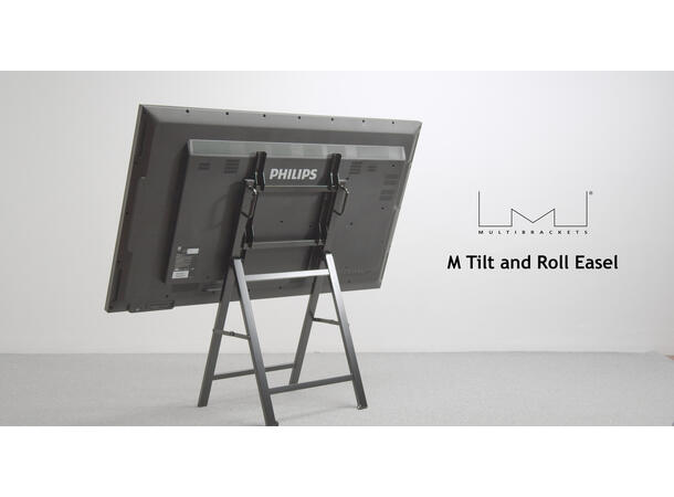 Multibrackets Gulvstativ Tilt and Roll Svart, 50Kg, VESA 400x600, 32-65" 