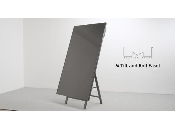 Multibrackets Gulvstativ Tilt and Roll Svart, 50Kg, VESA 400x600, 32-65" 