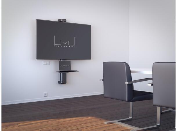 Multibrackets Hylle for gulvstativ, Sort For Public Display stand serien 