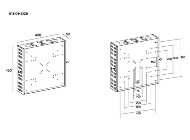 Multibrackets Media/ Signage boks II 