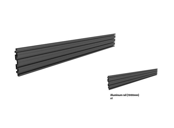 Multibrackets Pro Screen Rail 100cm,sort