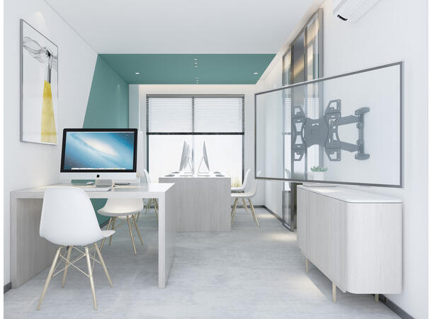 Multibrackets Veggfeste single Full Motion Single, 400x400, 32-55",30Kg 