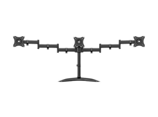 Multibrackets bordstativ Basic triple S Svart, 3 x 15"-27", 24kg, Vesa 75, 100 