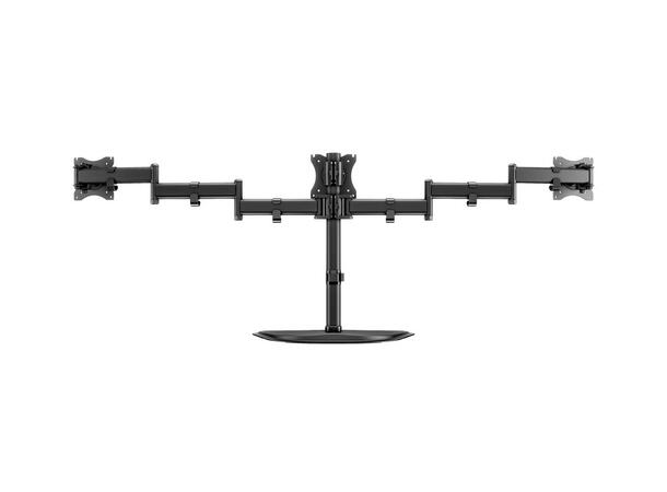 Multibrackets bordstativ Basic triple S Svart, 3 x 15"-27", 24kg, Vesa 75, 100 