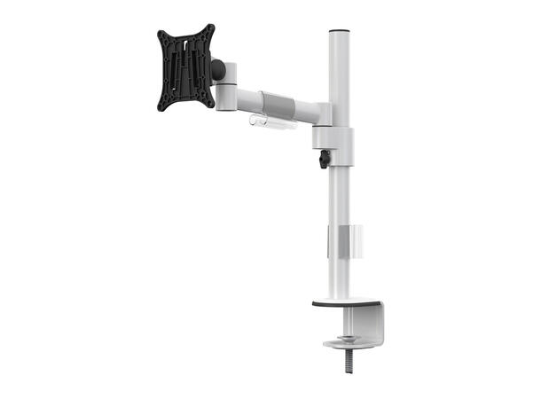 Multibrackets bordstativ Single I Hvit, Officeline, VESA 75, 100, 15-30" 