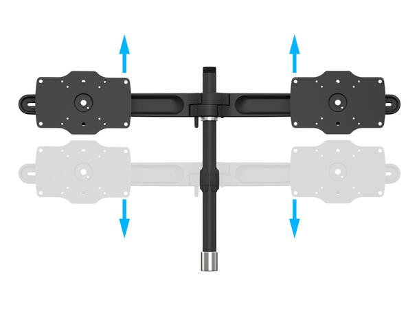 Multibrackets bordstativ, Dual 24-32" Utvidelses Kit for 2 skjermer 