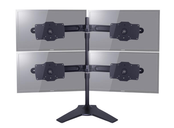 Multibrackets bordstativ, Single 24-32" Sort, Maks VESA 200x100, 15 kg pr skjerm