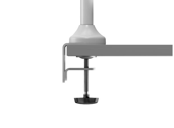 Multibrackets bordstativ gass arm dual Hvit , VESA 75, 100, 20Kg, 15-32" 