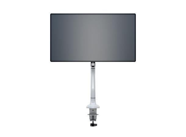 Multibrackets bordstativ gass arm single Hvit , VESA 75-100, 15-27", 9Kg 