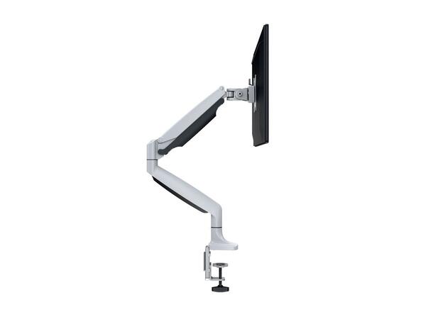 Multibrackets bordstativ gass arm single Hvit , VESA 75-100, 15-27", 9Kg 