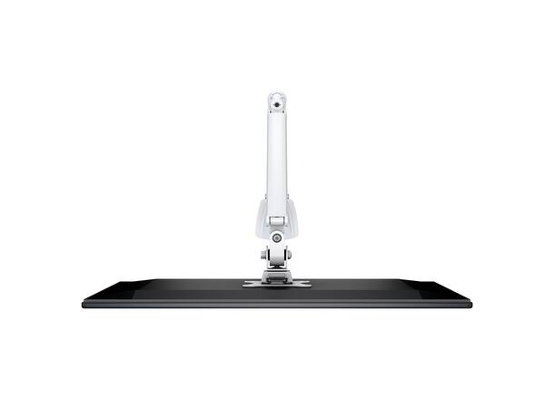 Multibrackets bordstativ gass arm single Hvit , VESA 75-100, 15-27", 9Kg 