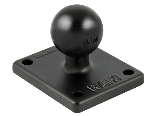 RAM Mount Ball Adapter with AMPS Plate 1'' Rubber Ball / 2" x 1.7" Base 