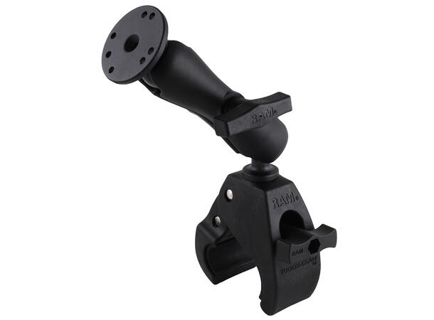 RAM Mount Tough-Claw Large Clamp Double Ball Mount with Round Plate