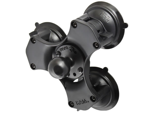 RAM Mount Twist-Lock Triple Suction Cup Ball Base 