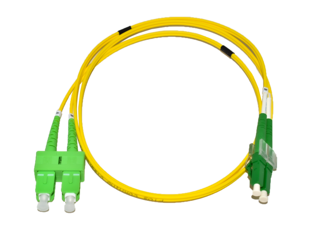 LinkIT fibersnor OS2 LC-APC/SC-APC 2m Duplex | SM | LSZH