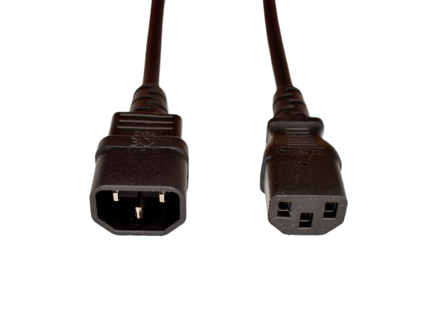 LinkIT strømkabel C13/C14 svart 3m LSZH | 3 x 1.50 mm² 