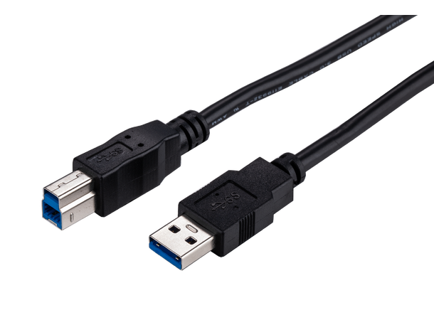 LinkIT USB 3.0,  A-B, 2,0 m, svart