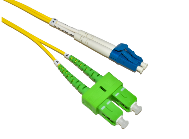 LinkIT fibersnor OS2 LC-UPC/SC-APC 10m Duplex | SM | LSZH