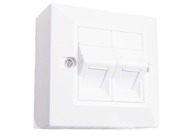 LinkIT Cat6 45° adapter for Keystone For Keystone og 86x86ramme 34383 